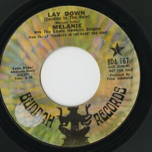 【ロック 7インチ】Melanie - Lay Down / Candles In The Rain [Buddah - BDA 167]