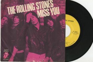 【ロック 7インチ】The Rolling Stones - Miss You / Far Away Eyes [Rolling Stones Records RS 19307]