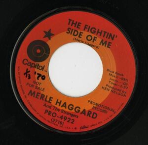 【ロック 7インチ】Merle Haggard - The Fightin' Side Of Me / Every Fool Has A Rainbow [Capitol 2719]