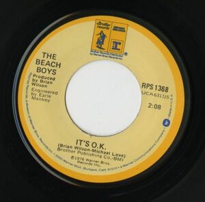 【ロック 7インチ】Beach Boys - It's O.K. / Had To Phone You [Reprise Records RPS 1368]