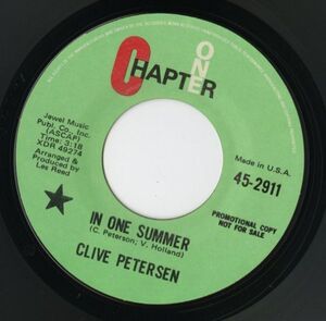 【ロック 7インチ】Clive Petersen - In One Summer / When I Grow Up [Chapter 1 45-2911]