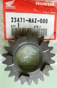 ホンダ＜23471-MAZ-000＞ギヤー、メインシャフトフォース(22T)