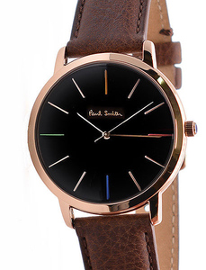 【新品未使用】 Paul Smith ポールスミス 腕時計 メンズ 革ベルト P10056 箱付き MA 41mm #W8548●13