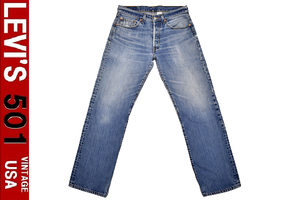 501-1368★美品★LEVI'S リーバイス 00501-0115★貴重な海外ライン 2005年1月 メキシコ製 ヴィンテージ加工 デニム ストレートジーンズ W32