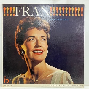 ●即決VOCAL LP Fran Lacey / Fran bcm32 2560 米オリジナル Dg Mono フラン・レイシー