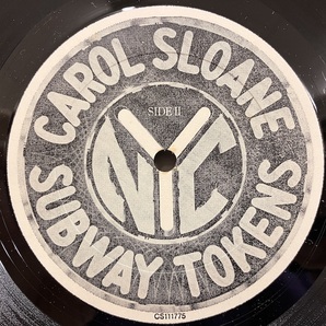 ●即決VOCAL LP Carol Sloane / Subway Tokens jv2613 米オリジナル、ジャズ・シンガー、キャロル・スローン の画像2