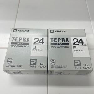 テプラPROテープカートリッジSS24K 24㎜ (白・黒文字)