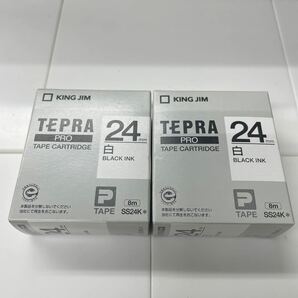 テプラPROテープカートリッジSS24K 24㎜ (白・黒文字)