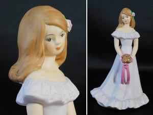 エネスコ 少女 16才 バースデー人形(Growing Up Birthday Girls)1982年製 陶器人形 フィギュア インテリア 置物 レトロ s21122609