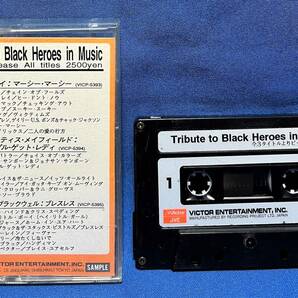 ロン・ウッド / イギー・ポップ / クリッシー・ハインド 他 / Tribute to Black Heroes in Music / 見本品 sample / Cassette Tapeの画像1