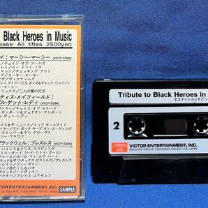 ロン・ウッド / イギー・ポップ / クリッシー・ハインド 他 / Tribute to Black Heroes in Music / 見本品 sample / Cassette Tapeの画像2