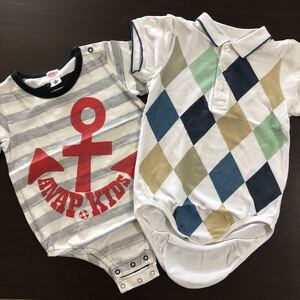 ベビー服 半袖ロンパース