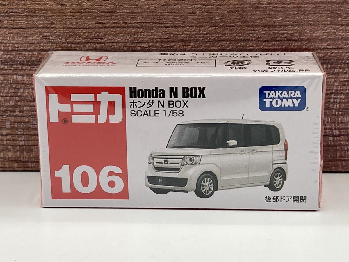 TAKARA TOMY Tomica No.106 Honda N BOX White Mini Car Toy F/S w/Tracking# Japan 