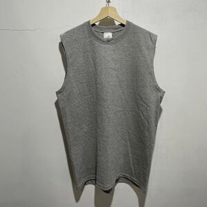 ☆送料無料☆90s☆NIKE☆ワンポイントロゴ☆ノースリーブTシャツ☆グレー☆スウォッシュ