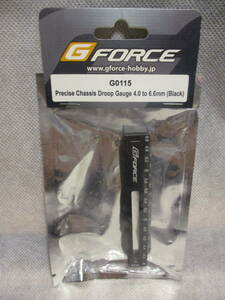 未使用未開封品 G-FORCE G0115 Droop Gauge 4.0 to 6.6mm（Black）