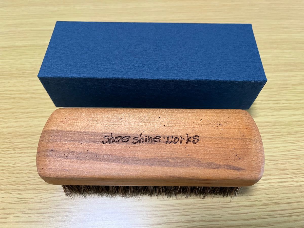 イシカワブラシ Shoe Shine WORKS 完全受注靴ブラシ馬毛 drskaku.com