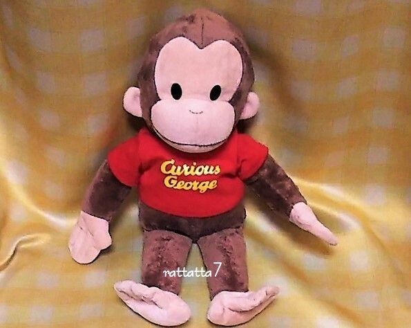 Curious George☆GUND社☆16 inches☆キュリアスジョージ☆おさるのジョージ☆43㎝☆ぬいぐるみ☆サル☆人形