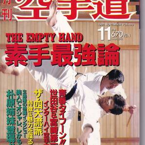 月刊空手道1992年11月号(素手最強論,四大流派,武道空手の理:柳川昌弘,フットワーク進化論:藤田幸雄,他) (※福昌堂,武術,格闘技,カラテ)