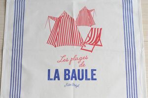 Tissage de l'ouest ティサージュ・ドゥ・ルウェスト トーション LA BAULE(BL) キッチンクロス ファブリカ フランス製 インテリア 新品