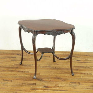 ウィンドウテーブル　上品なシルエット　華やかなデザイン　アンティーク　サイドテーブル　イギリス アンティークフレックス　57635