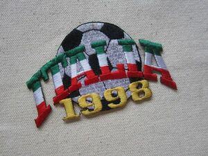 98年 ITALIA イタリア ロゴ サッカー ボール ワッペン/ カスタム ユニフォーム アメリカ スポーツ スポーツ ブランド メーカー 541