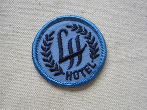 ビンテージ LH HOTEL ホテル 企業 ロゴ ワッペン/パッチ 刺繍 アメリカ 海外 USA 541