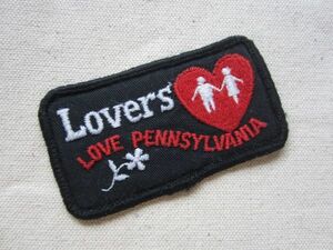 【中古】ビンテージ Lovers ラバーズ ラブ ペンシルバニア LOVE PENNSYLVANIA ワッペン/観光 記念 お土産 古着 アメカジ アメリカ 古着 541