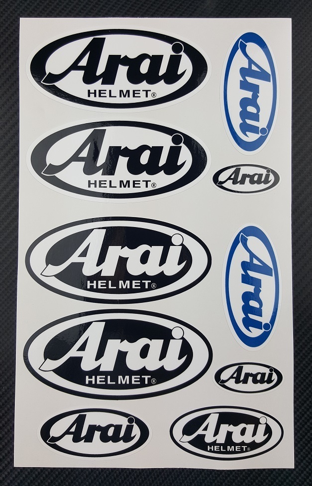 Arai ステッカー 切り文字 71×41mm 当時物 アライ ヘルメット