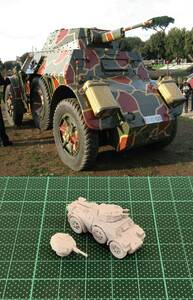 1/144 未組立 WWII Italian AB40/43 Armored Car Resin Kit (S2080)