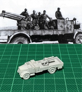 1/144 未組立 WWII Italian 3RO Truck /w 100/17 Howitzer Resin Kit (S2083)