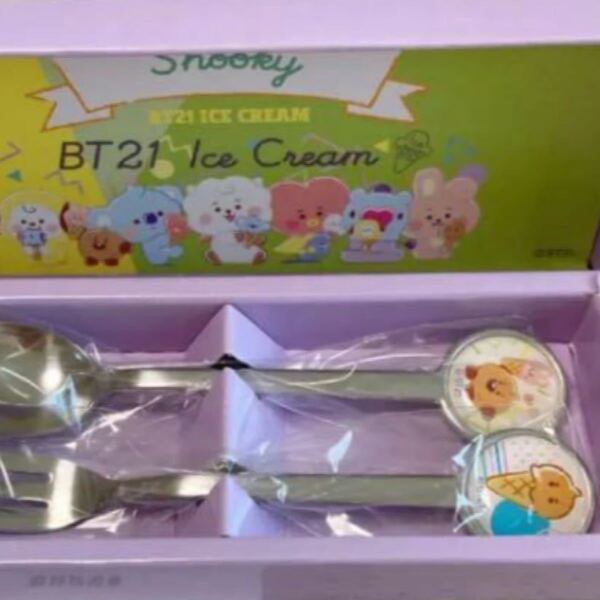 BTS BT21 SHOOKY スプーン&フォークセット アイスクリーム