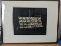 サイン入/署名入 馬場章 庭一布 限定35/50 銅版画 庭シリーズ/絵画/版画/アート/美術/額装:6号/福岡県/幅:約37cm×高さ:約31cm/Z320986_画像1