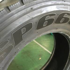 e094-2-4 ☆315/70R22.5 中古タイヤ1本 2017年製♪ ダンロップ SP660 溝11ｍｍ k100の画像8