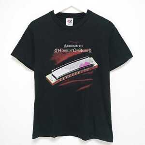 即決 M エアロスミス AEROSMITH Tシャツ ワールドツアー バンド 2004 黒