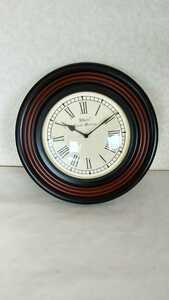 ◆未使用品◆ 壁掛け時計 大きく見やすい文字盤 シンプルデザイン インド製