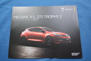 RENAULT MEGANE R.S. 273 TROPHY 2 / Renault Megane R.S. 273 Trophy 2 Flyer USED goods *2