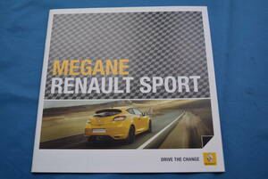 RENAULT MEGANE RENAULT SPORT / ルノー　メガーヌ　ルノー・スポール　カタログ　USED品