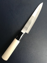 日本製　和包丁　ペティナイフ　刃渡り120ｍｍ全長235ｍｍ　登録　御料理包丁_画像4