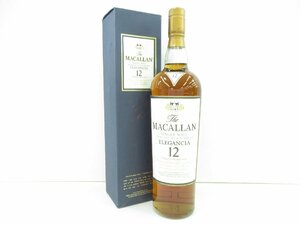 古酒 The MACALLAN マッカラン 12年 エレガンシア シングルモルト ハイランド スコッチ ウイスキー 1L 1000ml 40% 箱 未開栓 A57347G-M