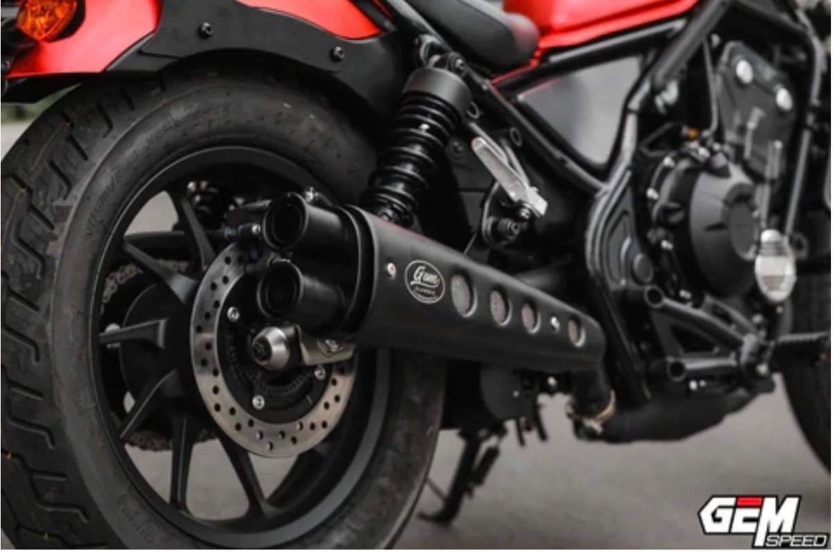 新品 ホンダ レブル250-500用 マフラー gem speed製V1|PayPayフリマ