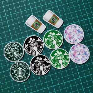 スターバックス プラ板 5種10枚セット デコパーツ プラパーツ サイレン スタバ ハンドメイド