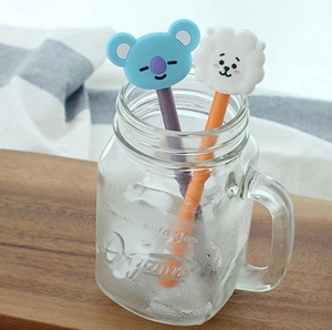 SALE!!BT21公式 RJ&KOYA 陶磁器マドラー2本セット 防弾少年団 BTS ジン コヤ ナムジュン ラプモン マドラー プレゼントにも^^*/