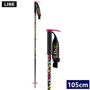[105cm]LINE HAIRPIN カラー:CONFETTI ライン ヘアピン スキー ポール ストック 型落ち 旧モデル
