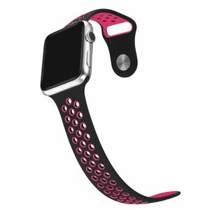 黒/ローズ　38/40/41mm アップルウォッチ バンド iwatch スポーツバンド 交換ベルト　送料無料