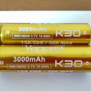 Vapcell 18650バッテリー K30 3000mAh 2本セット #1