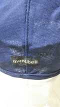 かX送料100円 mont-bell モンベル ブリーズスパン ハンティングキャップ ハンチング帽 帽子 キャップ 青ブルー M56～58㎝ 春夏_画像5