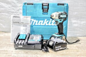 B.0135【動作品・収納ケース付】MAKITA　マキタ　18V 充電式ソフトインパクトドライバ　TS141D　バッテリー2個・充電器付属
