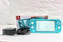 B.0044　NINTENDO・SWITCH Lite　ニンテンドースイッチライト　HDH-001　電源コード・箱付　初期化済み_画像1