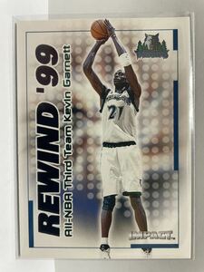 NBAカード　ケビン・ガーネット　KEVIN GARNETT REWIND’99 All-NBA Third Team FLEER SKYBOX IMPACT’99-00【 25 of 40 RN】