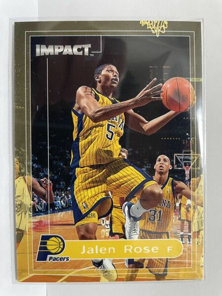 NBAカード　ジェイレン・ローズ(&レジー・ミラー)　JALEN ROSE FLEER SKYBOX IMPACT’99-‘00【ペイサーズ時代】